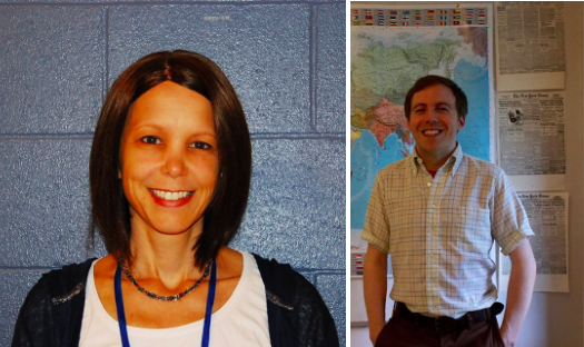 Jamie Rinaldi and Ashley Anderton Win the Teacher of the Year Award